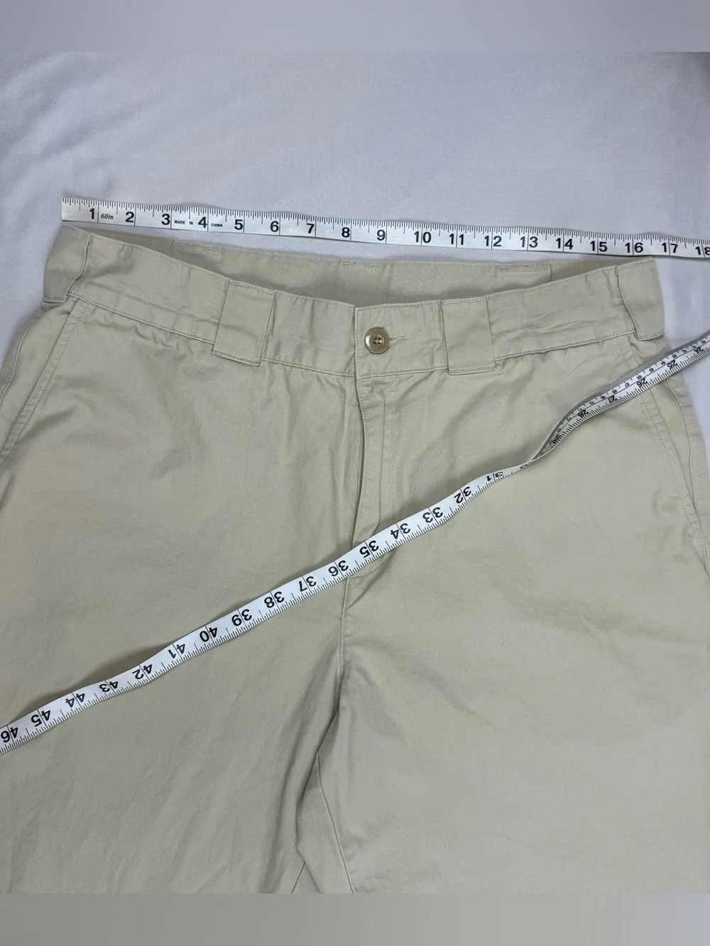 Patagonia Mens Organic Cotton Chino Pants 34 x 29 Relaxed Fit Light Beige A1